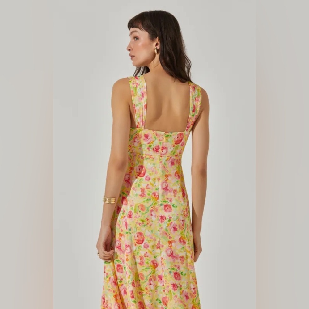 NWOT ASTR  Twist Bust Midi Dress size L - Picture 8 of 11